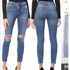 Good American jeans good legs crop blue261